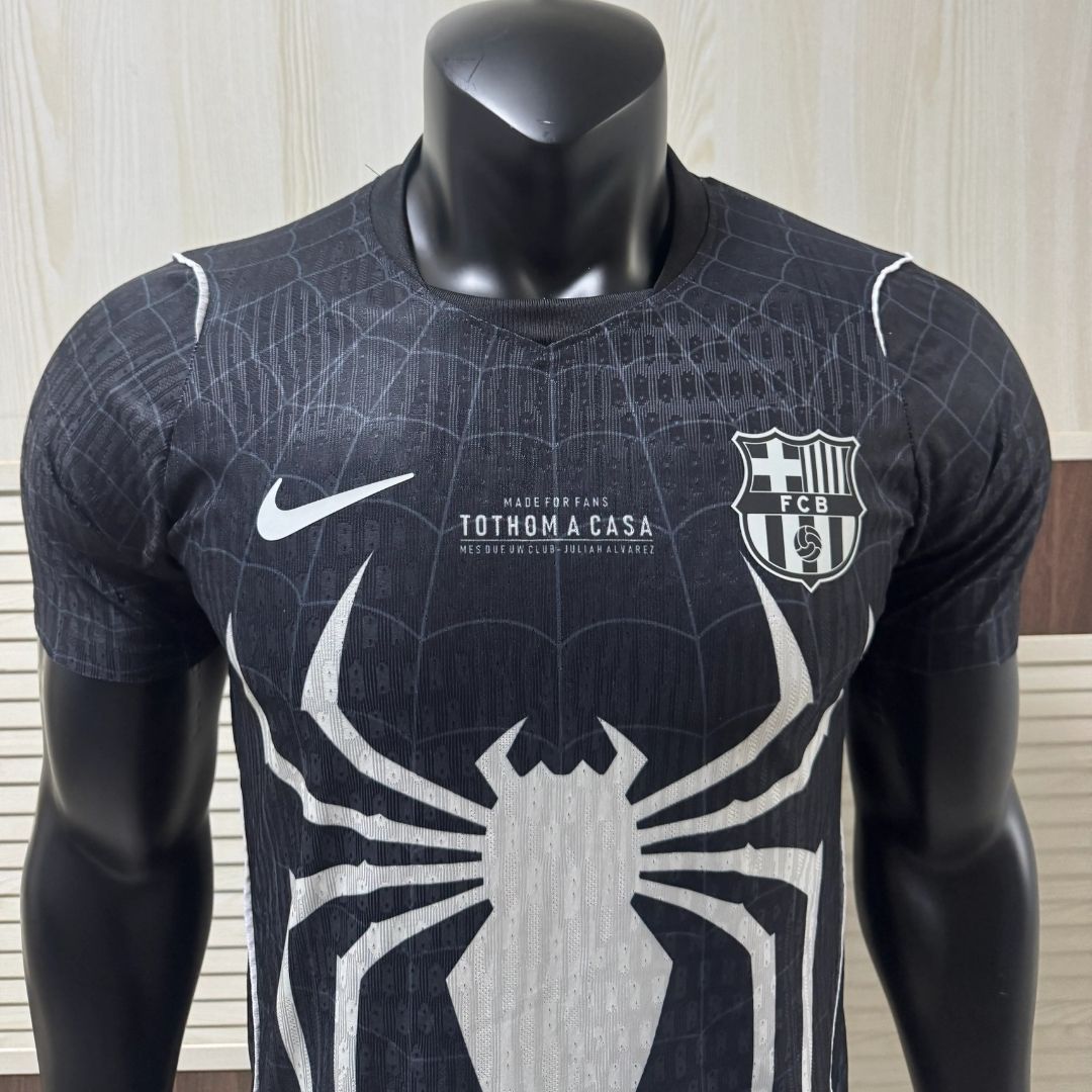 Barcelona Black Spider Special Version Player Version Soccer Jersey 2026/27