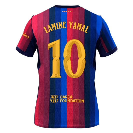 Camiseta de fútbol LAMINE YAMAL #10 Barcelona Primera equipación 2025/26 - UCL