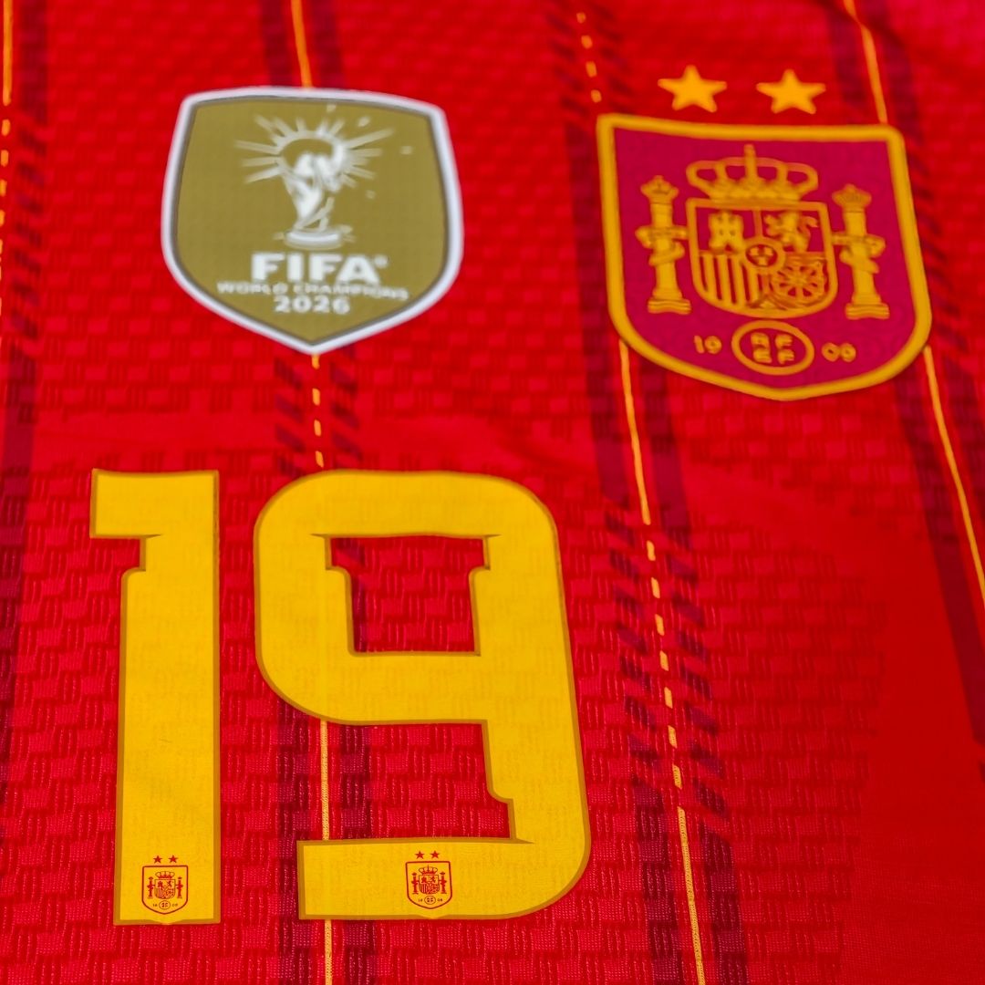 LAMINE YAMAL #19 Spain Home Player Version Winner Jersey 2026 World Cup