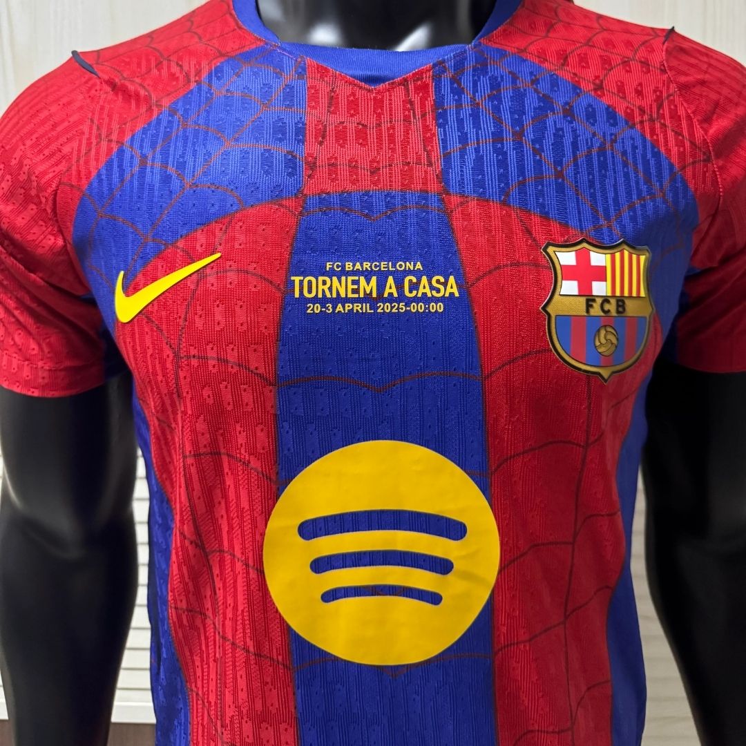 Barcelona Spider Man Special Version Player Version Soccer Jersey 2026/27