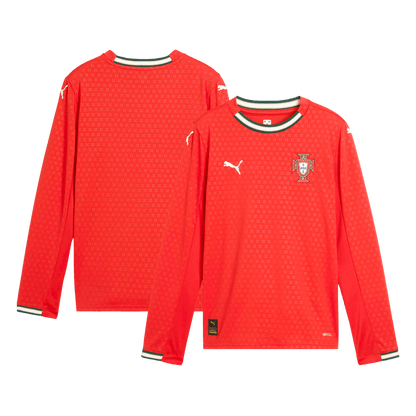 Portugal Home Long Sleeve Football Jersey 2025 Red