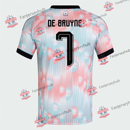 De Bruyne #7 Red Devils Europe Away Soccer Jersey 2026 World Cup
