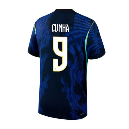CUNHA #9 Brazil Away Soccer Jersey 2026 World Cup