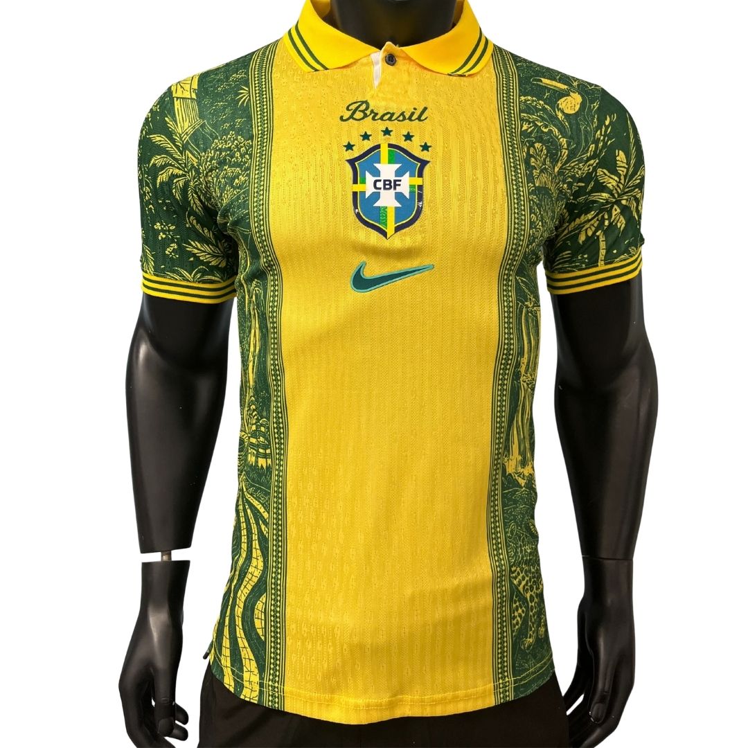 Camiseta de fútbol local de Brasil, versión jugador, Copa Mundial 2026