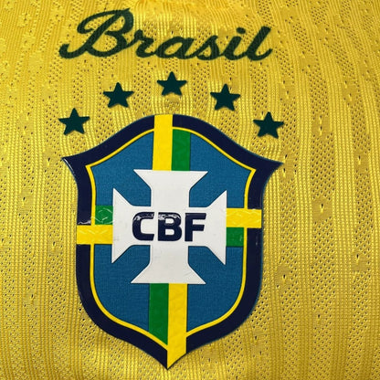 Camiseta de fútbol local de Brasil, versión jugador, Copa Mundial 2026