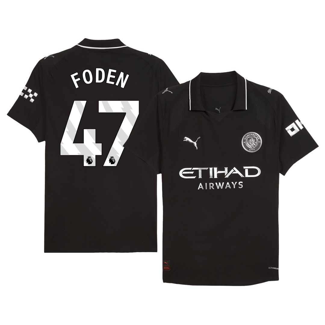 FODEN #47 Manchester City Away Player Version Soccer Jersey 2025/26