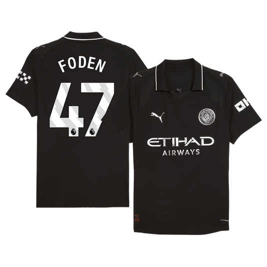 FODEN #47 Manchester City Away Player Version Soccer Jersey 2025/26