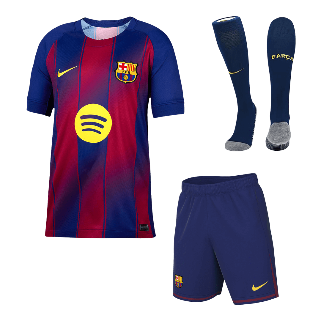 Barcelona Home Full Kit - Jersey+Shorts+Socks 2025/26