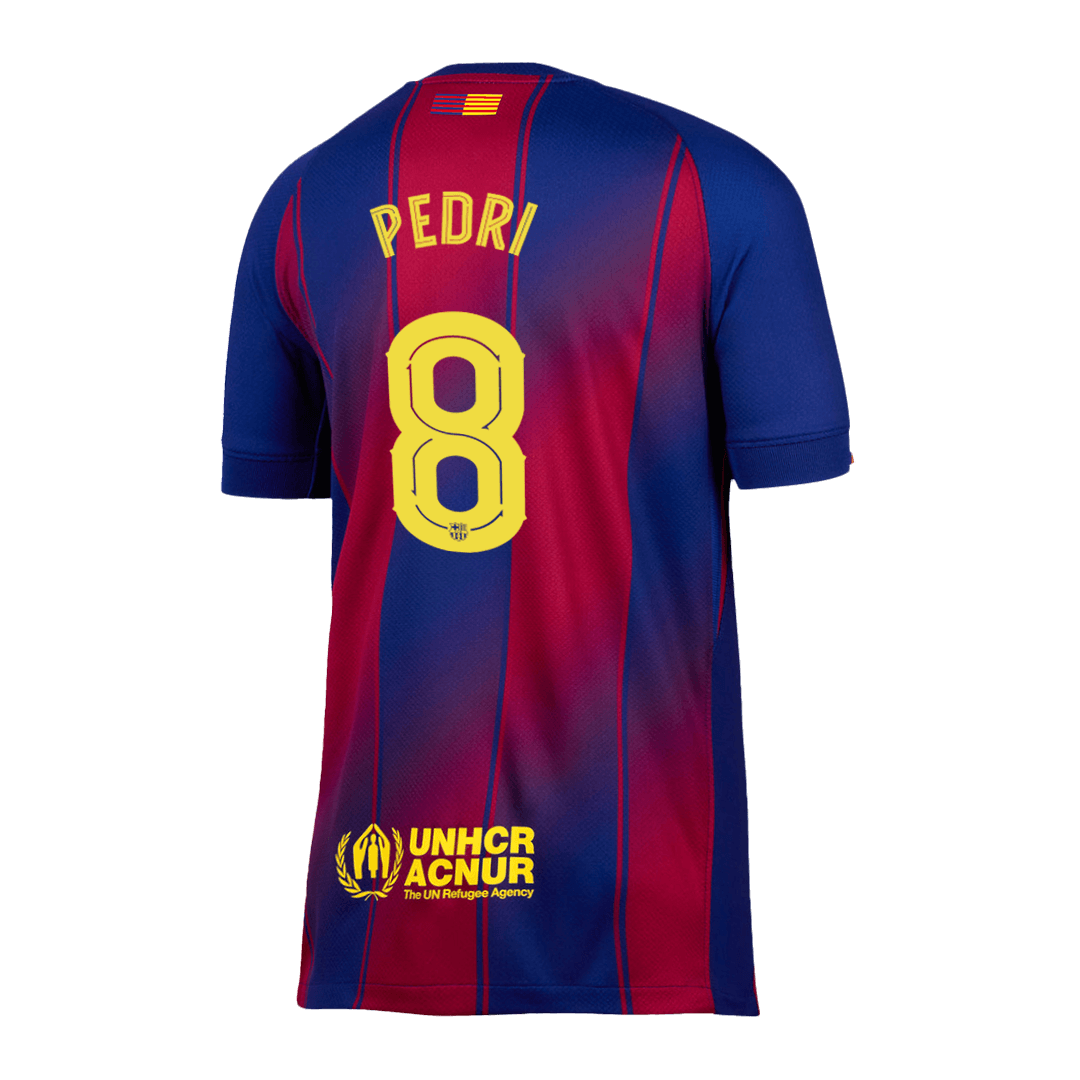 PEDRI #8 Barcelona Home Soccer Jersey 2025/26 - UCL