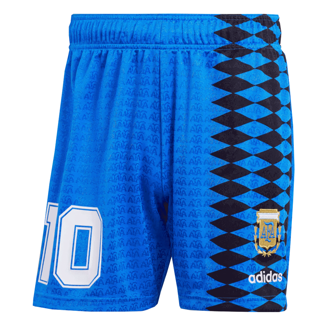Argentina #10 Away Retro Football Jersey Kit (Jersey+Shorts) 1994