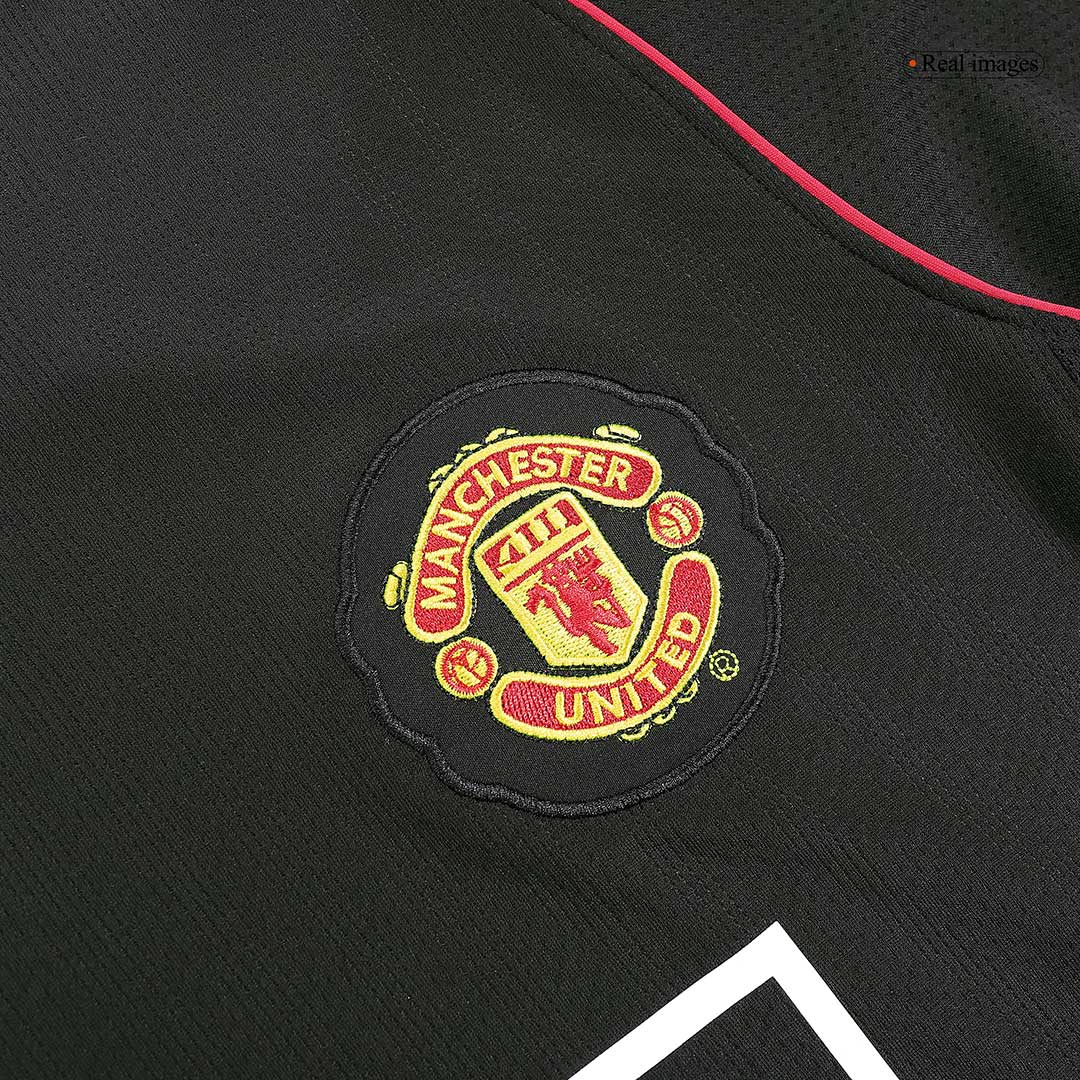 Manchester United 2007/08 Away Long Sleeve Retro Soccer Jersey
