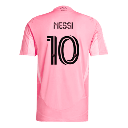 MESSI #10 Inter Miami CF Home Player Version Soccer Jersey 2025 Pink