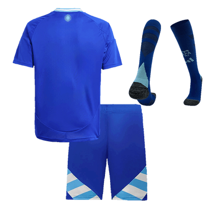 Argentina Kid's Away Football Jersey Kit (Jersey+Shorts+Socks) 2024