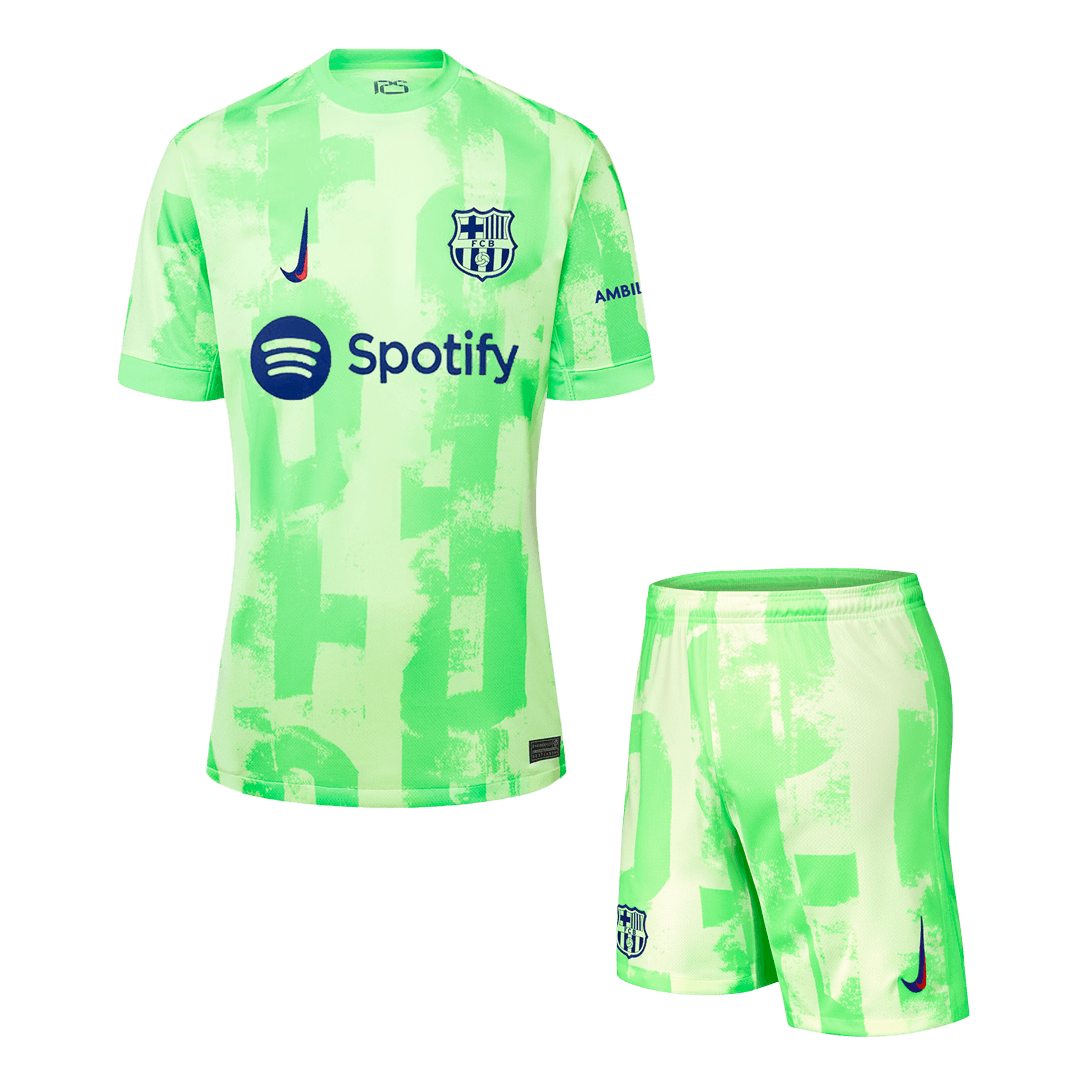 Barcelona Third Away Soccer Jersey Kit (Jersey+Shorts) 2024/25