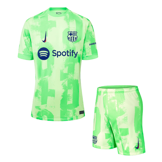 Barcelona Third Away Soccer Jersey Kit (Jersey+Shorts) 2024/25