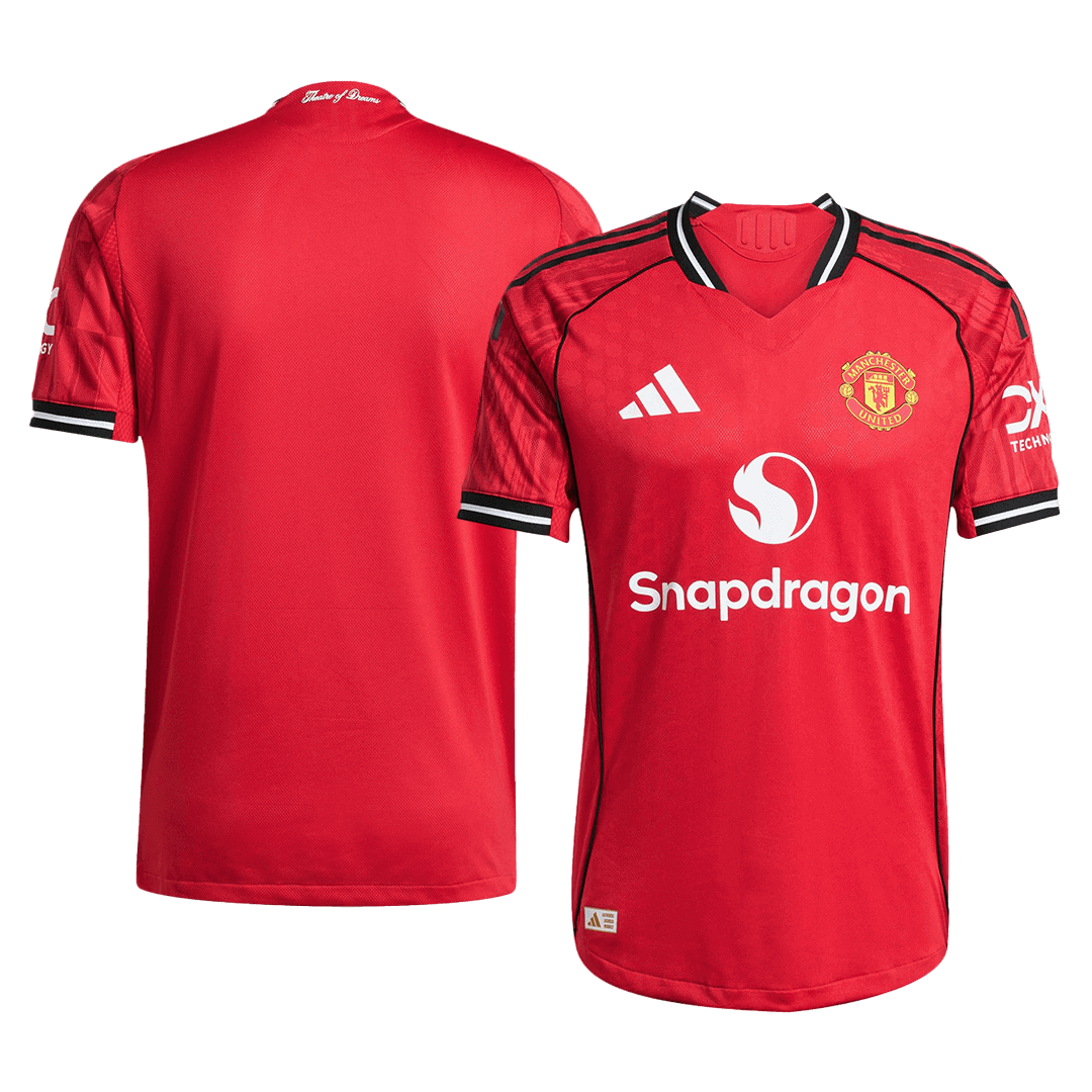 Manchester United Home Player Version Soccer Jersey 2025/26