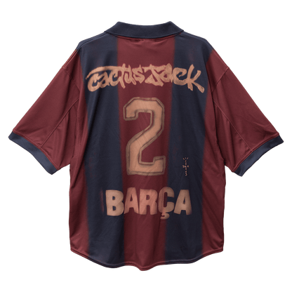 Barcelona 2000/01 X CJ Retro Home Soccer Jersey Red&Blue