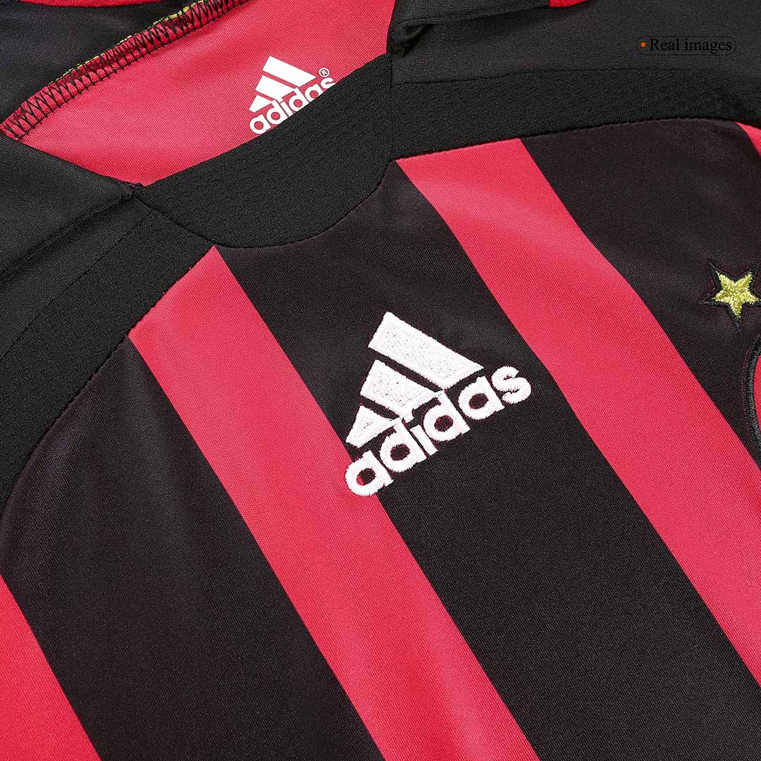AC Milan 2006/07 Home Retro Long Sleeve Soccer Jersey