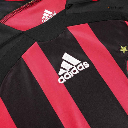 AC Milan 2006/07 Home Retro Long Sleeve Soccer Jersey