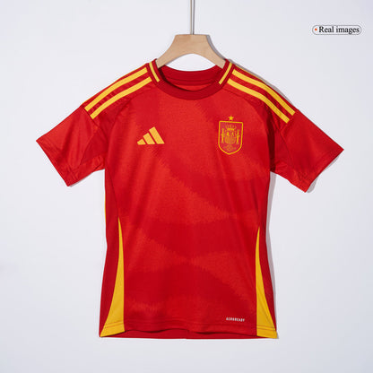 Spain Kid's Home Football Jersey Kit (Jersey+Shorts+Socks) Euro 2024