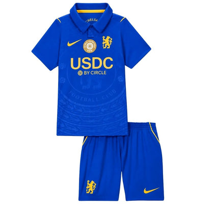 Equipación infantil del Chelsea (local) - Camiseta + Pantalón corto 2025/26