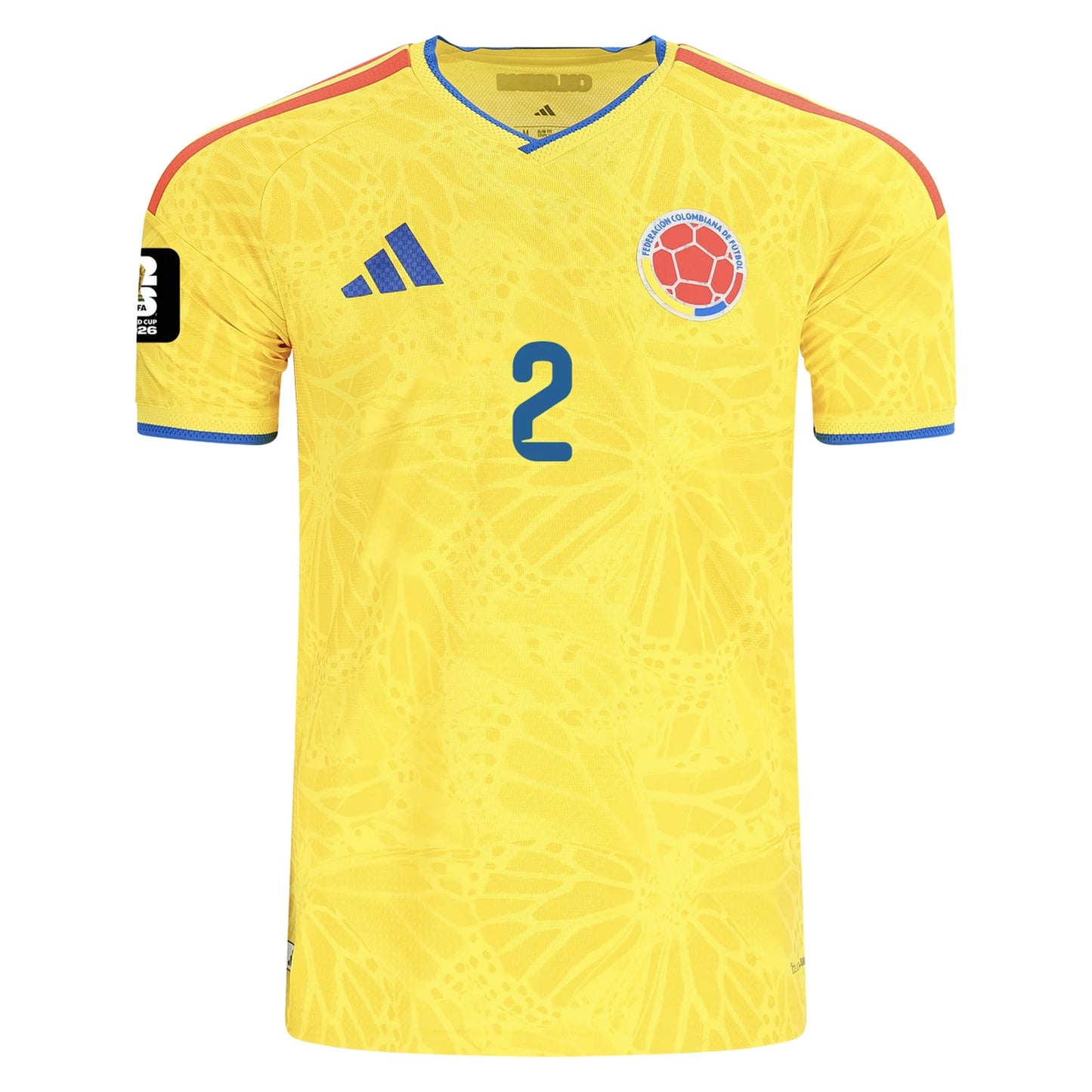 Maillot domicile de la Colombie (version joueur) pour la Coupe du Monde 2026