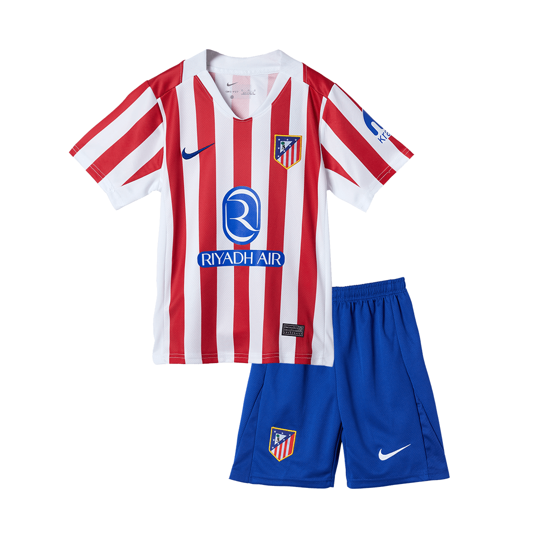 Atletico Madrid Kid's Home Kit - Jersey+Shorts 2025/26