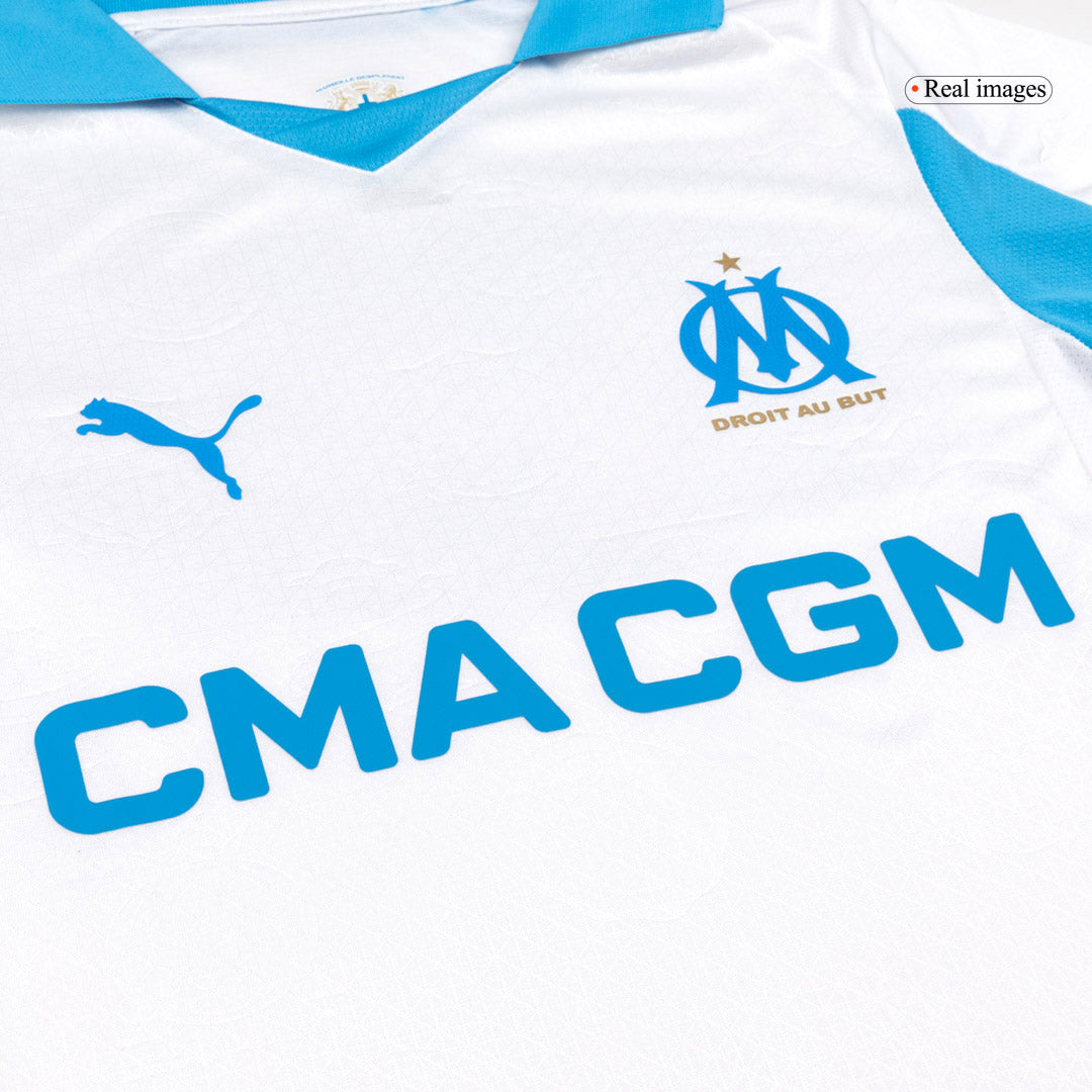 Marseille Home Player Version Soccer Jersey 2025/26
