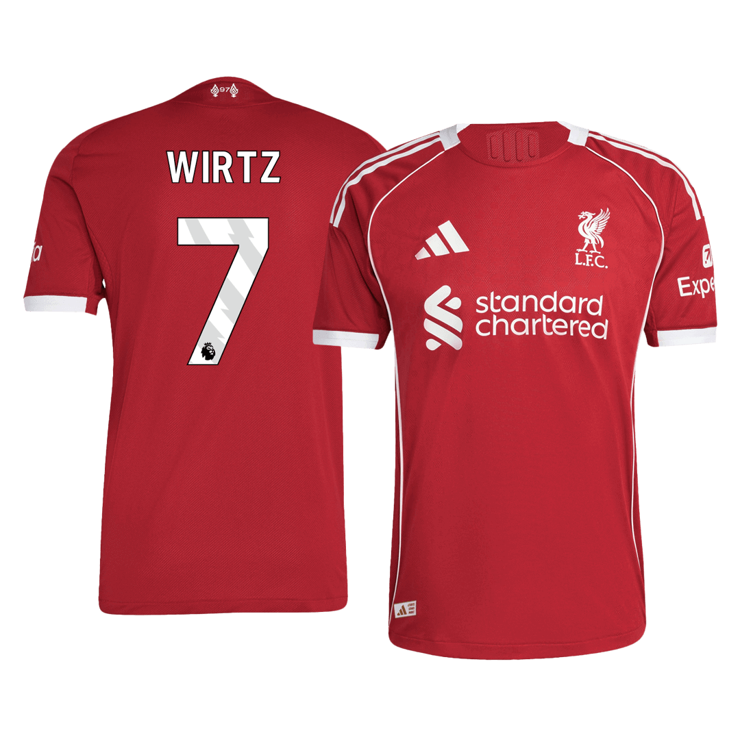WIRTZ #7 Liverpool Home Player Version Soccer Jersey 2025/26