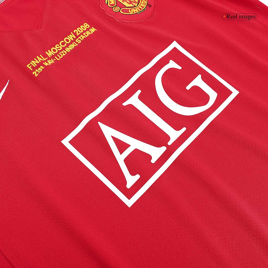 Manchester United 2007/08 Home Retro Soccer Jersey - UCL Final