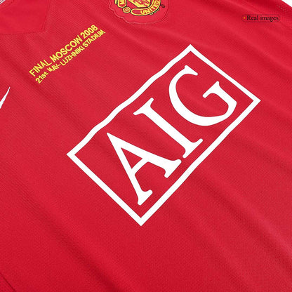 Manchester United 2007/08 Home Retro Soccer Jersey - UCL Final