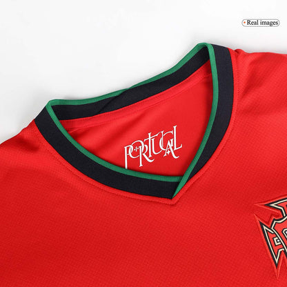 Portugal Home Football Jersey Kit (Jersey+Shorts+Socks) Euro 2024
