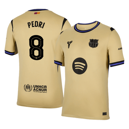 PEDRI #8 Barcelona Away Soccer Jersey 2025/26 - UCL