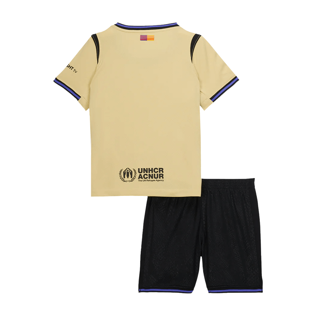 Kid's Barcelona Away Kit - Jersey+Shorts 2025/26