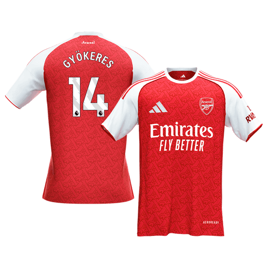 GYÖKERES #14 Arsenal Home Soccer Jersey 2025/26