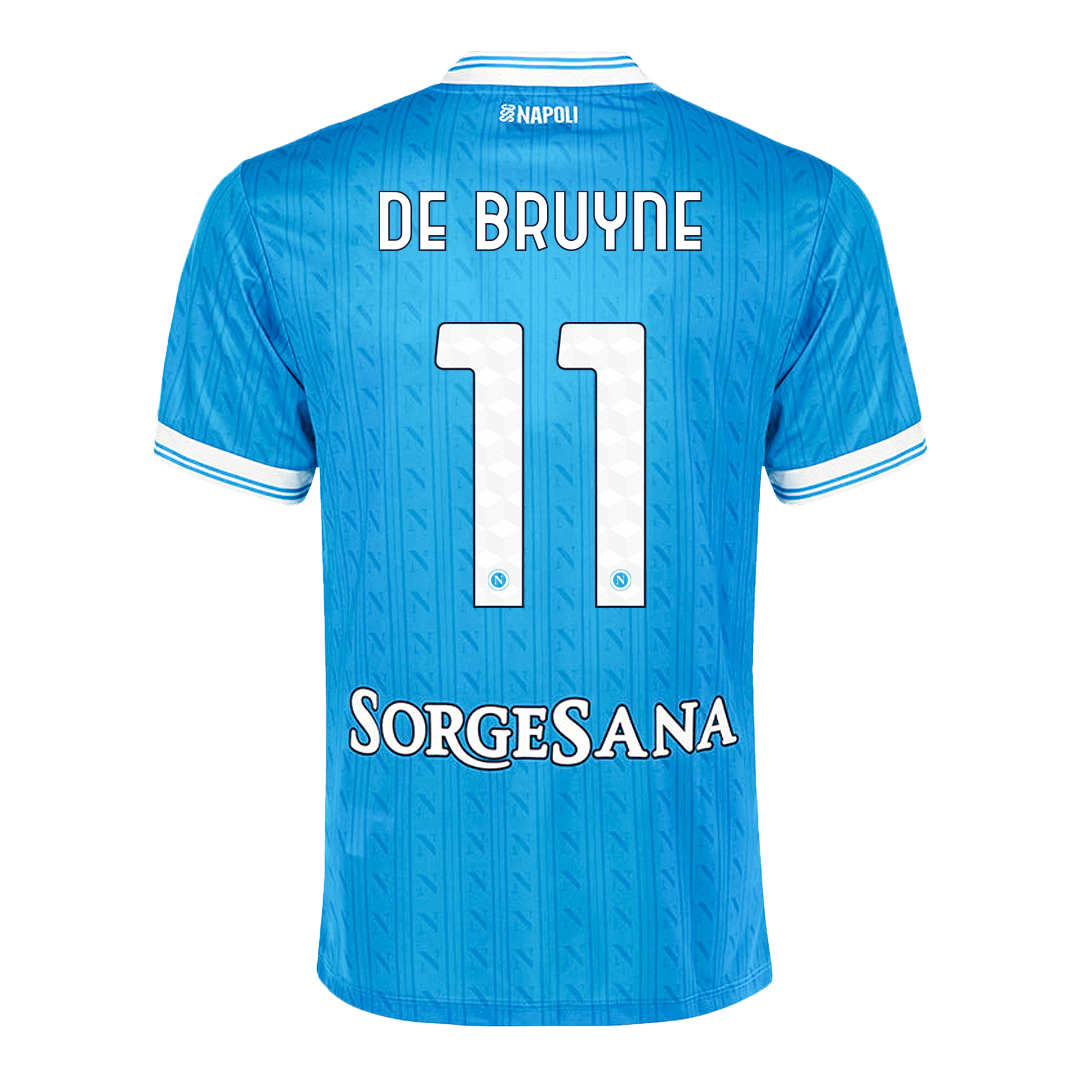 DE BRUYNE #11 Napoli Home Soccer Jersey 2025/26