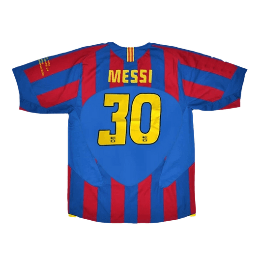 Barcelona MESSI #30 2005/06 Retro Home Soccer Jersey - UCL Final