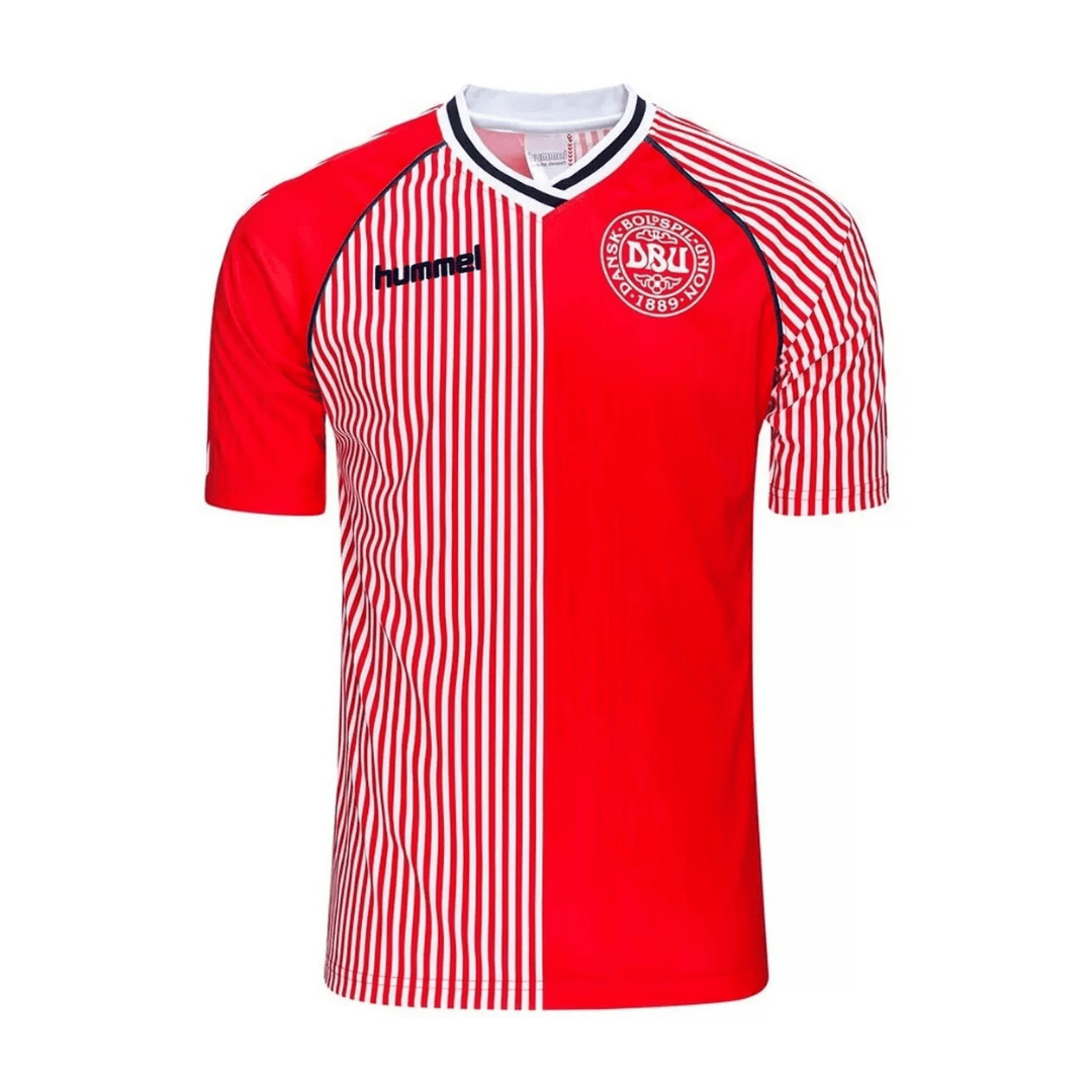 Denmark 1986 Home Retro Football Jersey