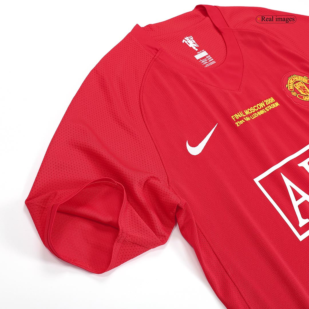 Manchester United 2007/08 Home Retro Soccer Jersey - UCL Final