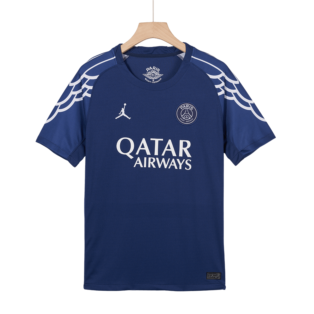 PSG Fourth Away Soccer Jersey Kit (Jersey+Shorts) 2024/25 Navy