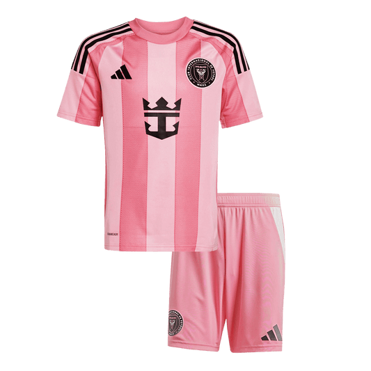 Inter Miami CF Kid's Home Soccer Jersey Kit (Jersey+Shorts) 2025 Pink