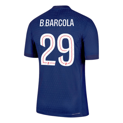 B.BARCOLA #29 PSG Home Player Version Soccer Jersey 2025/26