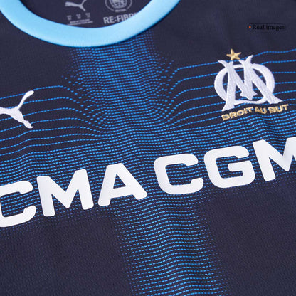 Marseille Kid's Away Kit - Jersey+Shorts 2025-26