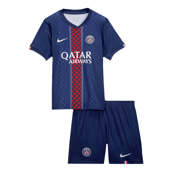 Conjunto infantil de la primera equipación del PSG (camiseta + pantalón corto) 2025/26