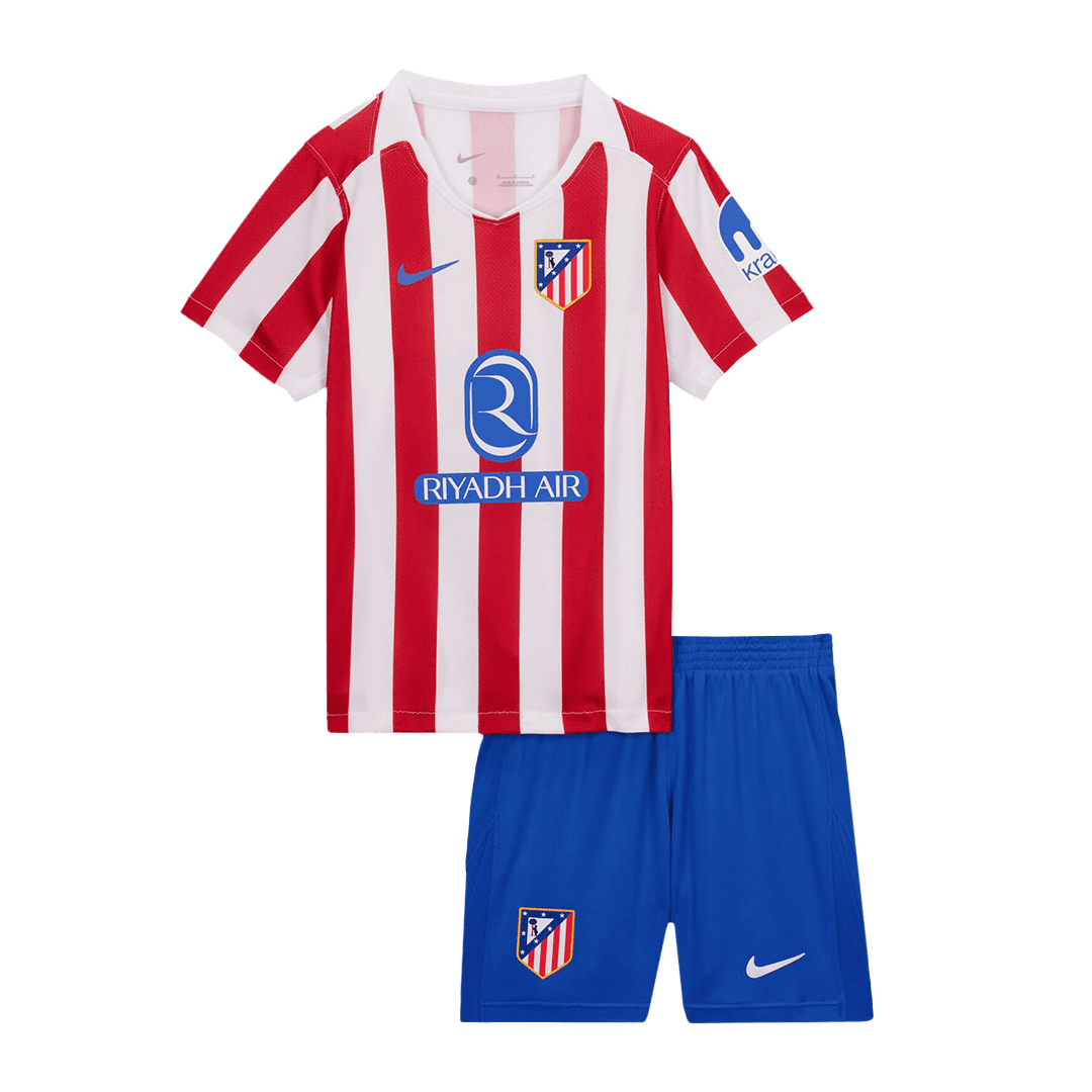 Atletico Madrid Kid's Home Kit - Jersey+Shorts 2025/26