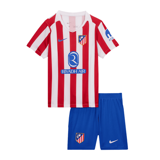 Atletico Madrid Kid's Home Kit - Jersey+Shorts 2025/26