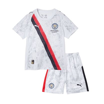 Manchester City Kid's Jersey Kit - Jersey+Shorts 2025/26