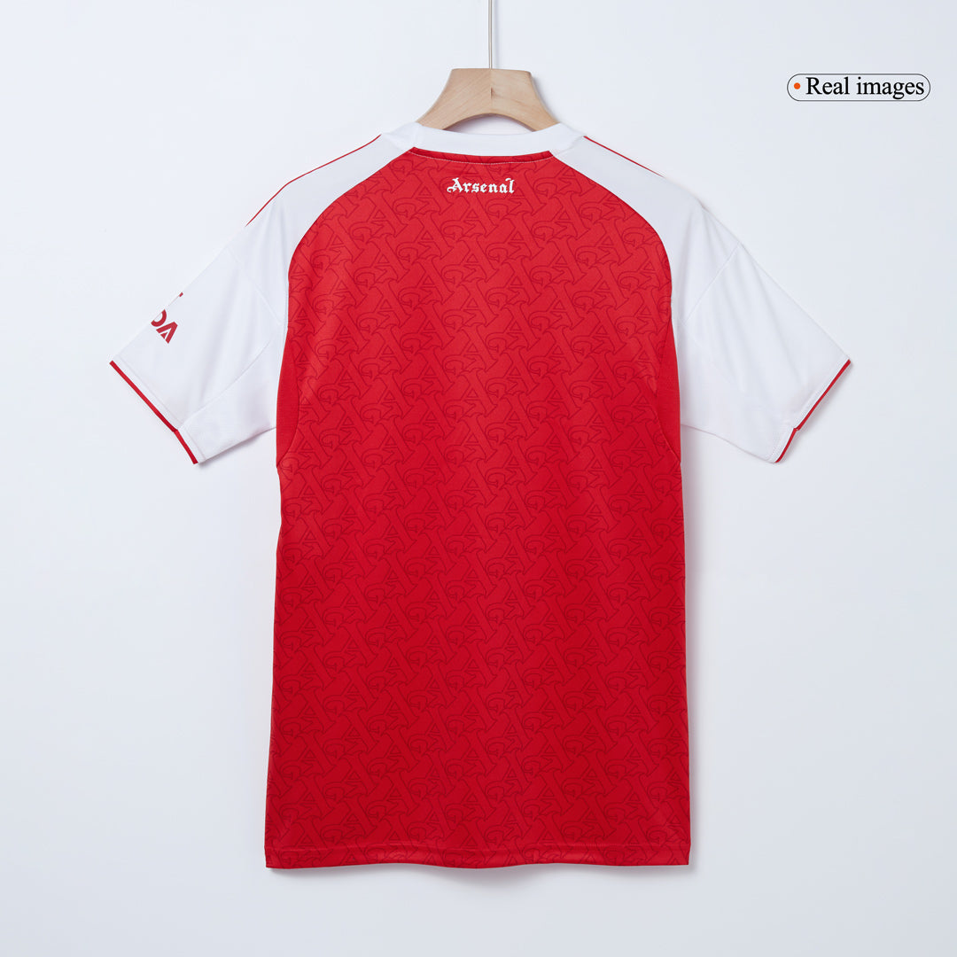 RICE #41 Arsenal Home Soccer Jersey 2025/26 Red