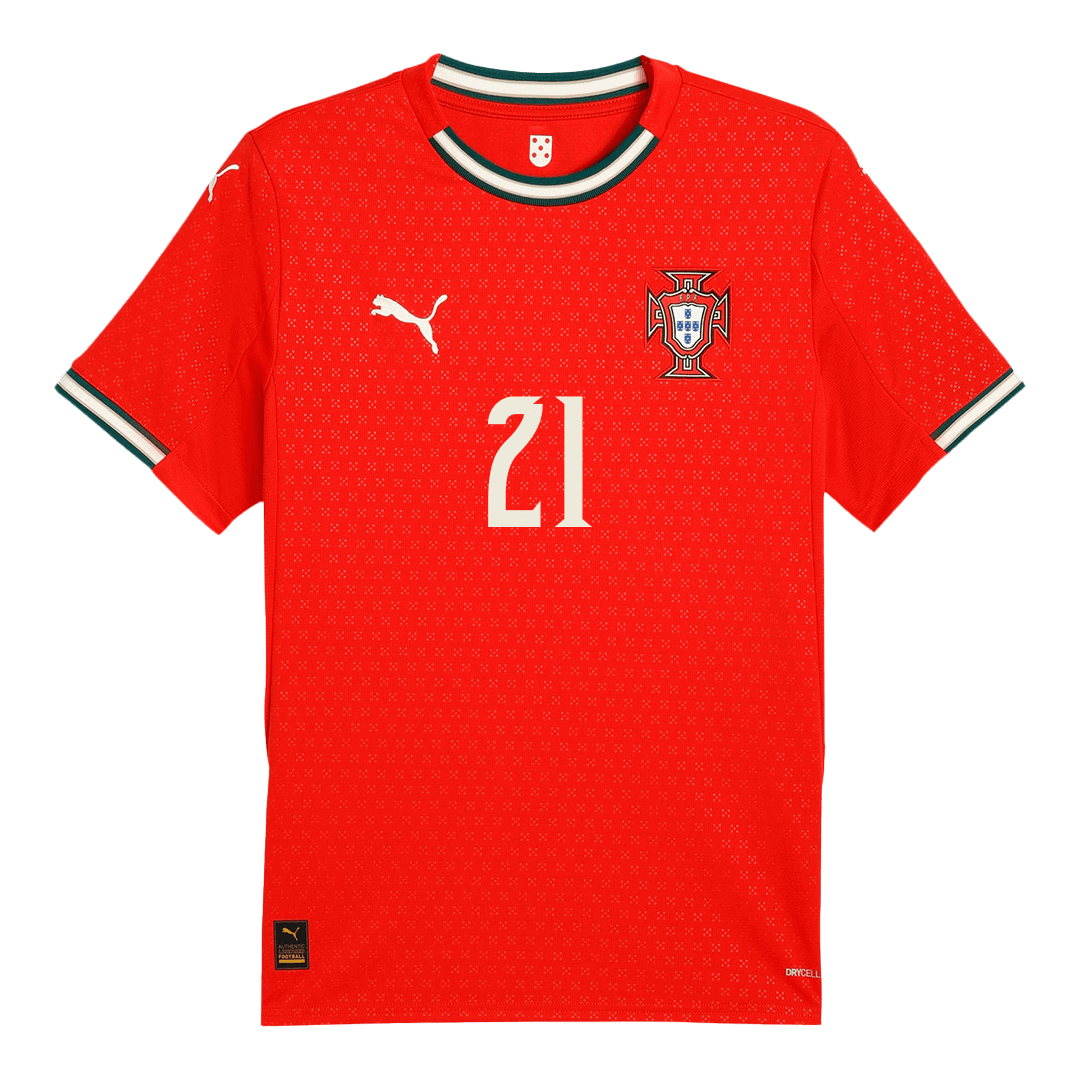 DIOGO J. #21 Portugal Home Football Jersey 2025