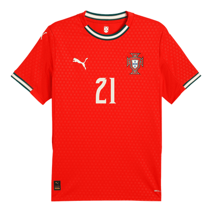 DIOGO J. #21 Portugal Home Football Jersey 2025